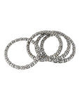 Four Pack Bicycle Ball Bearing Retainers With 22 Steel Balls For Crank And Wheel Bearings Durable Steel Cages Replacement Parts
