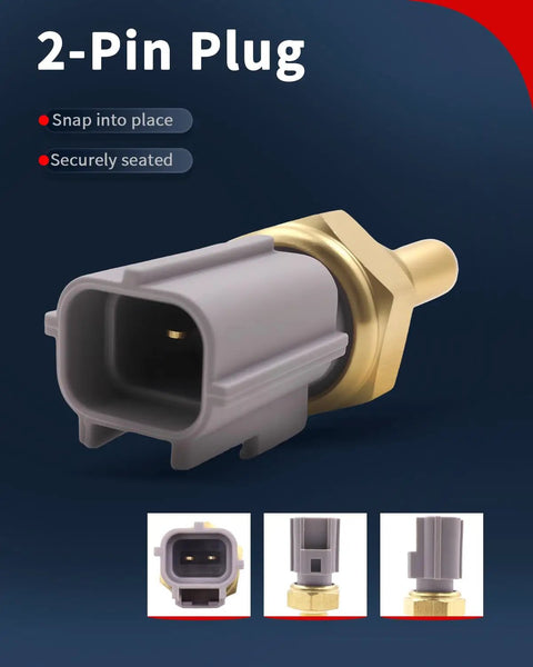 Hardcore Garage Edition Engine Coolant Temperature Sensor With Pigtail Harness For Toyota 4Runner Camry Corolla with 2-pin plug.