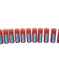 11 Piece R8 Collet Set 1/8 to 3/4 Inch for Milling and Lathe, red cases lined up, Pro Grade Precision 0.0006 TIR.