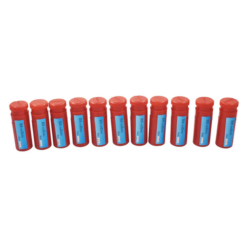 11 Piece R8 Collet Set 1/8 to 3/4 Inch for Milling and Lathe, red cases lined up, Pro Grade Precision 0.0006 TIR.