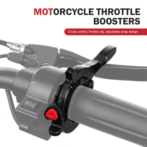 Universal Motorcycle Throttle Lock Cruise Speed Handlebar Accelerator With One Click Release No Sweat Install Twist Grip Control For Road Riders Seeking Smooth Cruisin Build close-up of throttle lock on handlebar