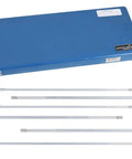 Long Reach Telescoping Gage Set 5/16 To 6 Inches, 6 Piece Satin Chrome, with blue plastic case and self-centering design