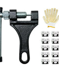 Beef Up Your Ride With This Chain Breaker Tool Kit Featuring 420 Master Link Connectors For Dirt Bikes Go Karts ATVs And More Includes 10 Master Links And Mounting Gloves Compatible With 428 520 525 Chains And Coleman CT200U BT200X Series