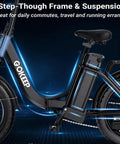 Beast Electric Bike For Adults With 1800W Peak Motor, 86 Mile Range, 52V 18.2Ah Removable Battery, Foldable Commuter Ebike, side view.