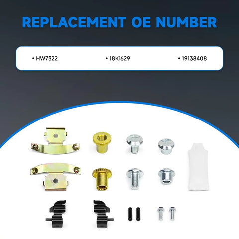 Top Quality Parking Brake Hardware Kit With Clips Adjusters Pins Bolts And Grease For Chevy Silverado Tahoe Suburban Avalanche Express Sierra Yukon Cadillac Escalade Dodge Dakota Ready To Fix Your Ride Fast