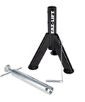 Built Tough Telescopic Rv Jack Set Of Two Adjusts Easily Between 16 And 30 Inches Quick Grip Pin Design shown with galvanized steel post.