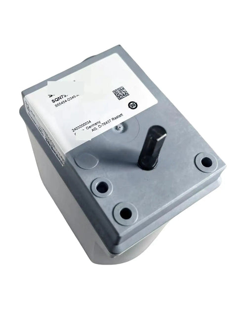 SQN73.4B4A20 Damper Actuator Plug And Play Swap For hassle free installation with a gray housing and mounting features.