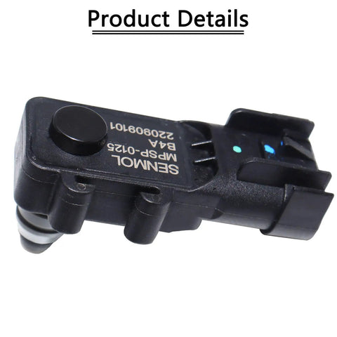 Fuel Tank Pressure Sensor Replacement For Buick Allure 2008-2010, Enclave 2014-2018, LaCrosse 2008-2016, Regal 2011-2017, Cadillac CTS 2009-2017, Escalade 2008-2014, SRX 2008-2014 OE 13502903 Compatible, black plastic sensor