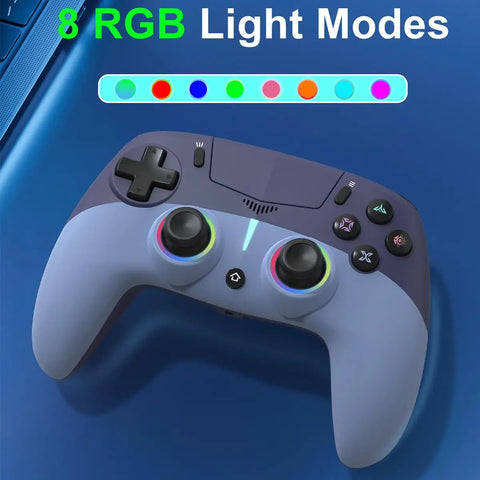 Wireless PS5 Controller With Dope Back Paddles And Dual Vibration For PS5 Pro Slim And PC 8 Light Modes 3.5mm Audio Jack.