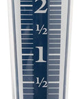 5 Inch Capacity Magnifying Rain Gauge With Easy To Read White Numbers, Acrylic Weather-Resistant Build, 35 Percent Magnification