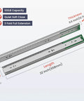 22 Inch Soft Close Drawer Slides Built To Last Heavy Duty Side Mount 100Lb Capacity Full Extension Ball Bearing Cabinet Glides