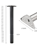 Adjustable Kitchen Table Legs 300mm High 60mm Diameter Beefy Heavy Duty Sturdy Feet For Counters Breakfast Bars And Cabinets