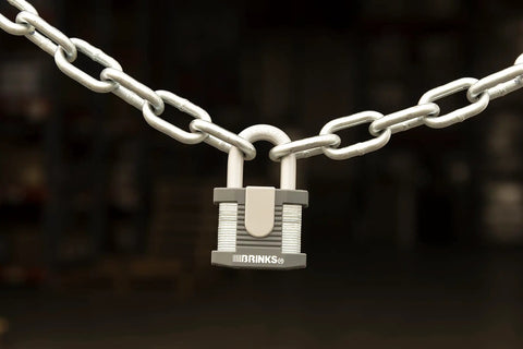 50mm Laminated Steel Padlock Kit Keyed Boron Steel Shackle Solid Steel Body Six Pack Weatherproof With Soft Touch TPE Cover