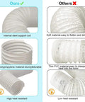 Comparison of Universal Portable Air Conditioner Exhaust Hose 5.9 Inch Diameter, Length Up To 59 Inches, Anti Clockwise Thread with other hoses.