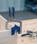 90 Degree Corner Clamp Set, 2 Pack for Cabinets, Boxes, Drawers and T-Joints, Keeps Your Hands Free While You Fasten, Quick, Easy Assembly