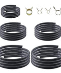 Gas Line Hose Kit With Five Size Set And Forty Clamps No Fuss Tough As Nails NBR Fuel Tubing for Cars ATVs and more