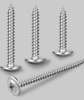 Wood Screw Set No 8 X 1 Inch Phillips Modified Truss Head Self Tapping Stainless Steel 410 for Woodworking and Home Repairs