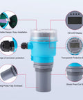 Ultrasonic Water Level Sensor With Digital LED Display And Plug And Play Setup For 0-5 m Range 4-20mA Analog Output Tank And Reservoir Level Transmitter