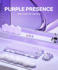 Compact 75 Percent Wireless Mechanical Gaming Keyboard Featuring Premium Aluminum Chassis And Adjustable RGB Lighting on a desk.