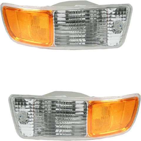 Turn Signal Light Front Corner Side Marker Pair For RAV4 1998 1999 2000 Left Driver Side And Right Passenger Side Lamp With Wires No Bulb Replacement Kit Durable ABS