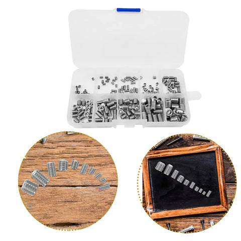 200 Pcs Stainless Steel Screw Set M3 M8 Flat Grub Screws 304 Alloy Fasteners For Doors Shop Smooth Threads Perfect Diy And Pro Techs Loving Solid Work Done Right With Heavy Duty Gear To Crush It Hard compact assortment box