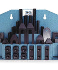 All-In-One Machinist Clamp Kit For 9/16 Inch T-Slots With 1/2-13 Inch Studs, 52-Piece Workholding Set, organizer view