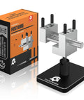 Mini Tabletop Vise That Converts to Handheld, 360 Degree Rotatable Precision Bench Clamp, box packaging visible