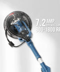 Heavy Duty Drywall Sander With Vacuum Dust Collection Pro Grade Power 900W 7.2A Variable Speed 800 1800 RPM side view