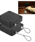 Two Pack Automatic Screen Door Closer Set no drilling punch free adhesive and screw mount with sensor adjustable closing speed shown.