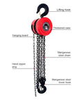Sturdy Retractable Crane Bracket With Small Tripod Designed For Electric Hoist And Manual Chain Block Lifting Jobs Featuring 2 Ton Capacity Plus 3 Meter Fillet Support To Handle Heavy Loads Smoothly - red and black hoist with chains.