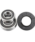 Premium 6205RZ Ball Bearing With Oil Seal For D35 D37 Washing Machine Replacement Parts showing two ball bearings and oil seal.