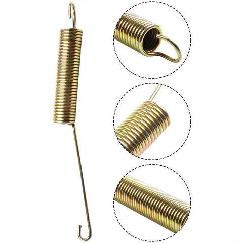 Extension Spring 165X119MA Replacement For Lawn Mower Parts Heavy Duty Metal Coil Spring, close-up of hooks and coiling