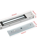 Door Access Control System With RFID Keypad And Remote Pro Grade 600Lb Magnetic Door Lock Kit with dimensions indicated
