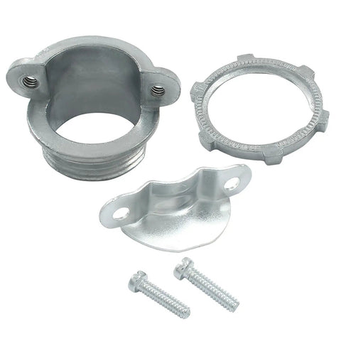 Heavy Duty 1 Inch Clamp Cable Connectors 4 Pack Including Free Screwdriver For Snug Electrical Wire Splices And No Nonsense Upgrades. Zinc alloy cable clamps and screws.