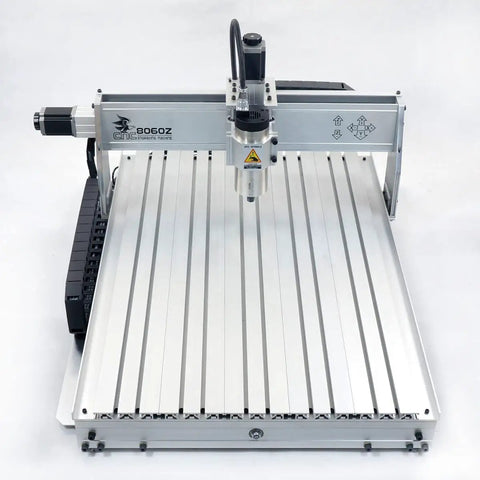 Top view of Beefy USB Port 8060 2.2KW CNC Router Engraver For Metal Milling And Drilling Carving with USB control and limit switch.