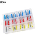 Get Awesome 300Pc Heat Shrink Butt Connector Waterproof Solder Seal Terminal Kit With Assorted Sizes And Adhesive Lined Triple Layer Protection For Durable Electrical Repairs That Last. 300pcs assorted heat shrink butt connectors in a clear storage case