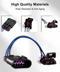 VVT To Non-VVT Camshaft Sensor Adapter For GM Gen 4 LS Engines High-Temp Signal Harness Plug Vibration-Resistant Connector Keeps Accurate Readings Under Heat And Rough Driving, black wiring harness