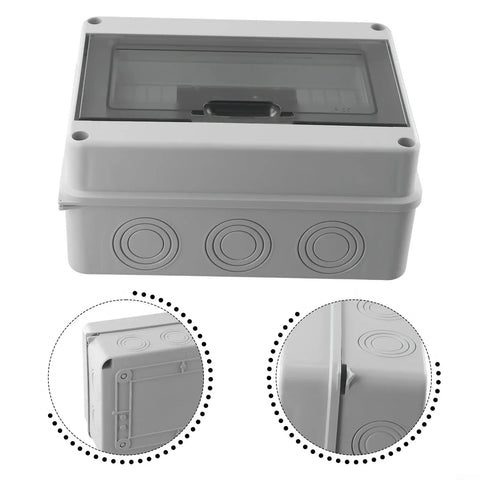 Dang Tough Surface Mounted Distribution Box With Eight Circuit Slots Hella Weatherproof Ip65 Rating Heavy Duty Abs Housing for indoor and outdoor use.