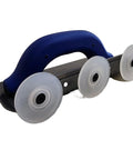 Quik Tuck Carpet Tucking Tool ORX6672 with non-slip grip, three rollers for edging on tile, wood floors, vanities, side view