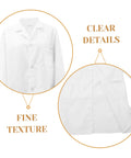 Pro Grade Lab Coat For Men And Women, Doctor Costume Ready, detailed view of ultra comfortable cotton material and design