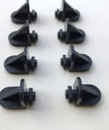 Twist In Shelf Pins 8 Pack Black Durable 5mm Shaft Angled 3D Printed Pegs For Adjustable Shelving In Kitchen Cabinets Bookcases And Shelves