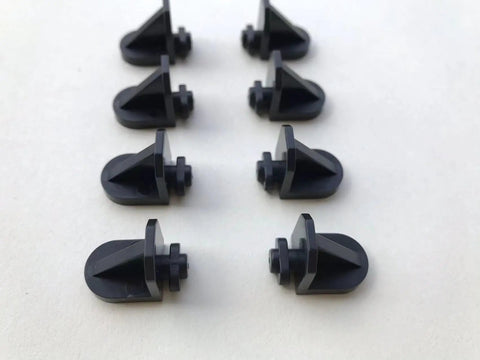 Twist In Shelf Pins 8 Pack Black Durable 5mm Shaft Angled 3D Printed Pegs For Adjustable Shelving In Kitchen Cabinets Bookcases And Shelves