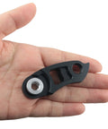 Hand holding Rear Derailleur Hanger Extension For Bicycle Fits 32T 36T 40T 42T 44T 46T 50T 52T 56T MTB And Road Bikes Tail Hook Extender CNC Aluminum Alloy Black