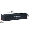 Heavy Duty Tray Module Rail System Attachment With 25-Pound Load Rating For Weather-Resistant Catch All Storage On Man Lifts Scissor Lifts And Elevated Work Platforms.