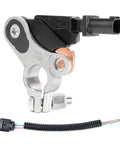 Heavy Duty Battery Current Sensor And Power Monitor Swap Fast On Chrysler Dodge Jeep Rigs close-up of OEM part with copper lead wire.