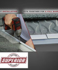 Raised Stainless Steel Gutter Guard Screen Kit For 5 Inch Gutters, DIY Install, 48 Ft Coverage, installation process