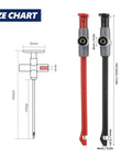 Two Pack P5010 Puncture Probe Wire Piercing Test Clip Automotive Electrical Testing Kit For Multimeter Leads size chart view