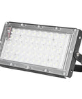 Sanpyl LED Flood Light 50W 12V Outdoor White for Courtyards, sleek design, bright LED chips, ideal for outdoor lighting.