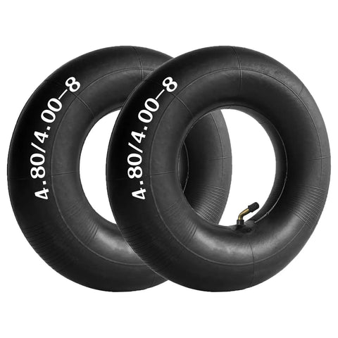 Heavy Duty 4.80/4.00-8 Inner Tubes With Bent Valve Thickened Butyl For Wheelbarrows Lawn Mowers And More Built Tough Replacement 2 Pack