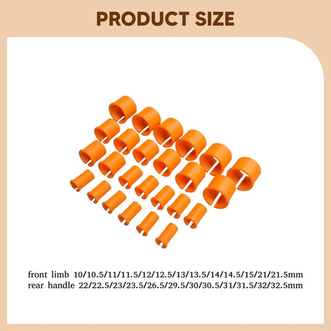 Pro Grade Pool Cue Tip Repair Tool With Durable Nylon Collet Sleeve For Stable Slip Resistant Tip Holding Quick Install And Swap Scuffer And Shaping Accessory For Billiard Cues And Tip Maintenance, orange nylon sleeves sizes